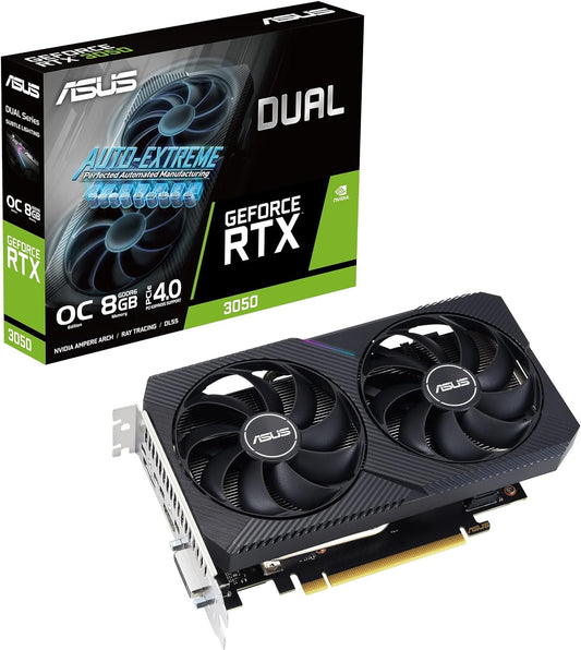 Asus Scheda Video Nvidia Dual GeForce RTX3050 V2 OC 1852Mhz 8GB GDDR6