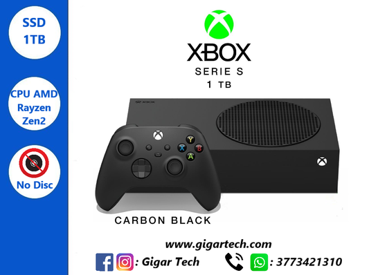 Microsoft XBox Serie S Console 1TB Special edition Carbon Black