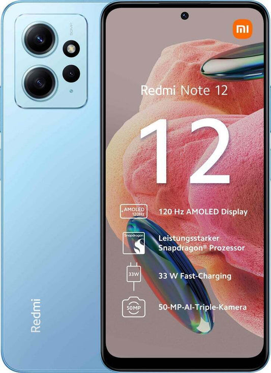 Xiaomi Redmi Note 12 4G Iced Blue 4gb ram 128gb memoria Garanzia Italia 6.67"