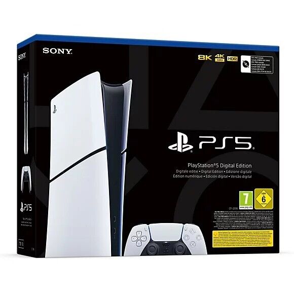 Sony Playstation 5 PS5 Console 1Tb Digital Edition Slim White