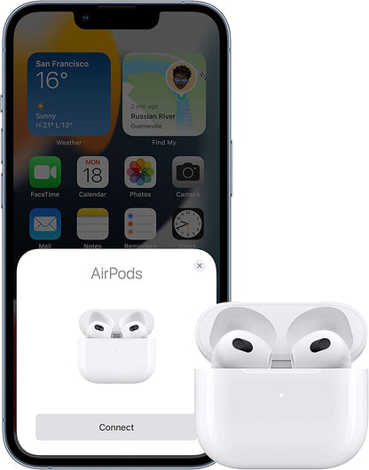 APPLE AirPods 3 2022 Auricolari 3ª generazione+ Custodia Ricarica cavo lightning MPNY3ZM/A