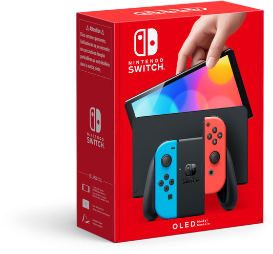 Console Nintendo Switch OLED Nuovo Modello Neon Red Blue 64GB